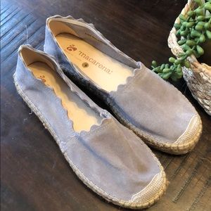 Never worn lavender flat espadrilles size 9